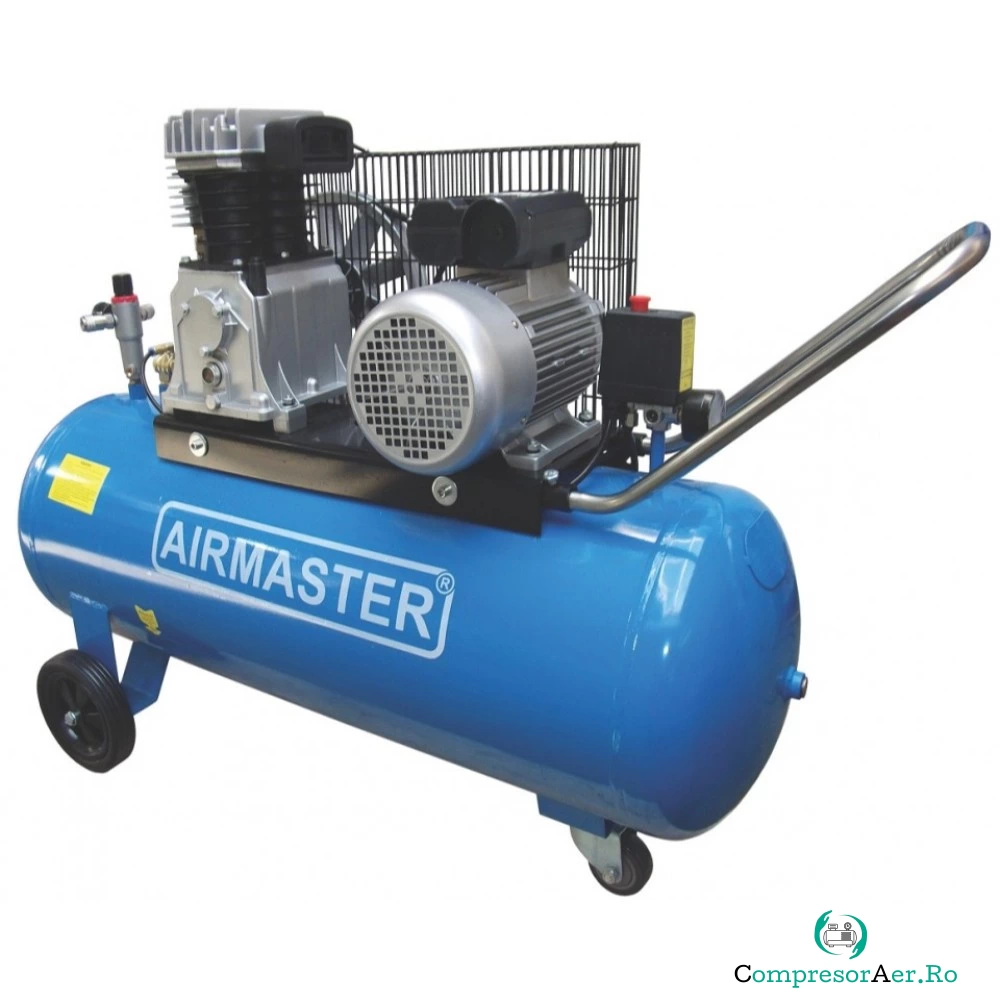 Compresor Airmaster AIR3SHU10100, 3000W, 10 Bar, 100L